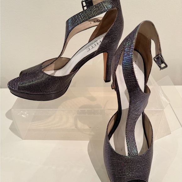 Fun night out Heels - White by Ron White - Picture 4 of 4